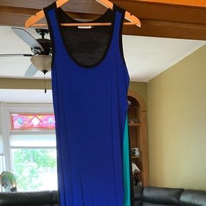 Calvin Klein Colour-Block Maxi Dress